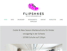 Tablet Screenshot of flipshoes.ch